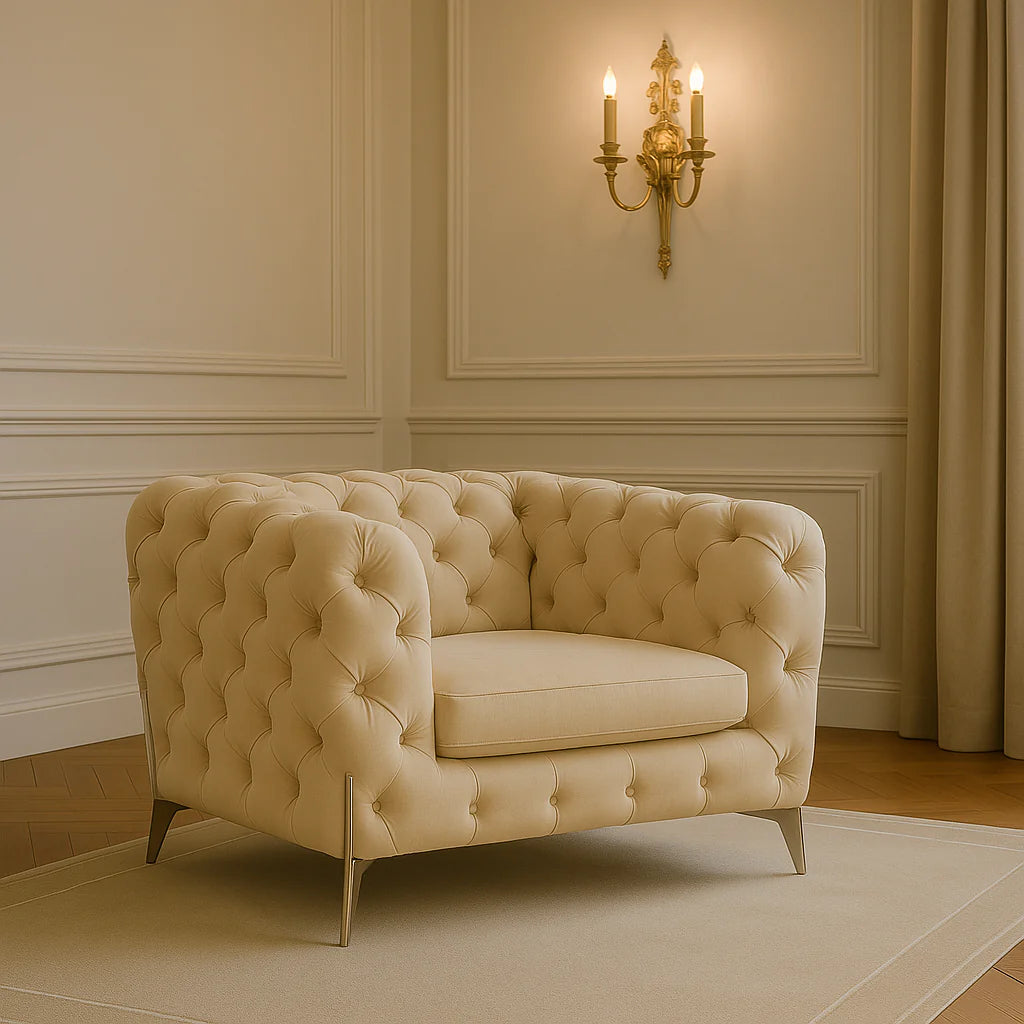 Modern Chesterfield Sofa Set (3-Piece)