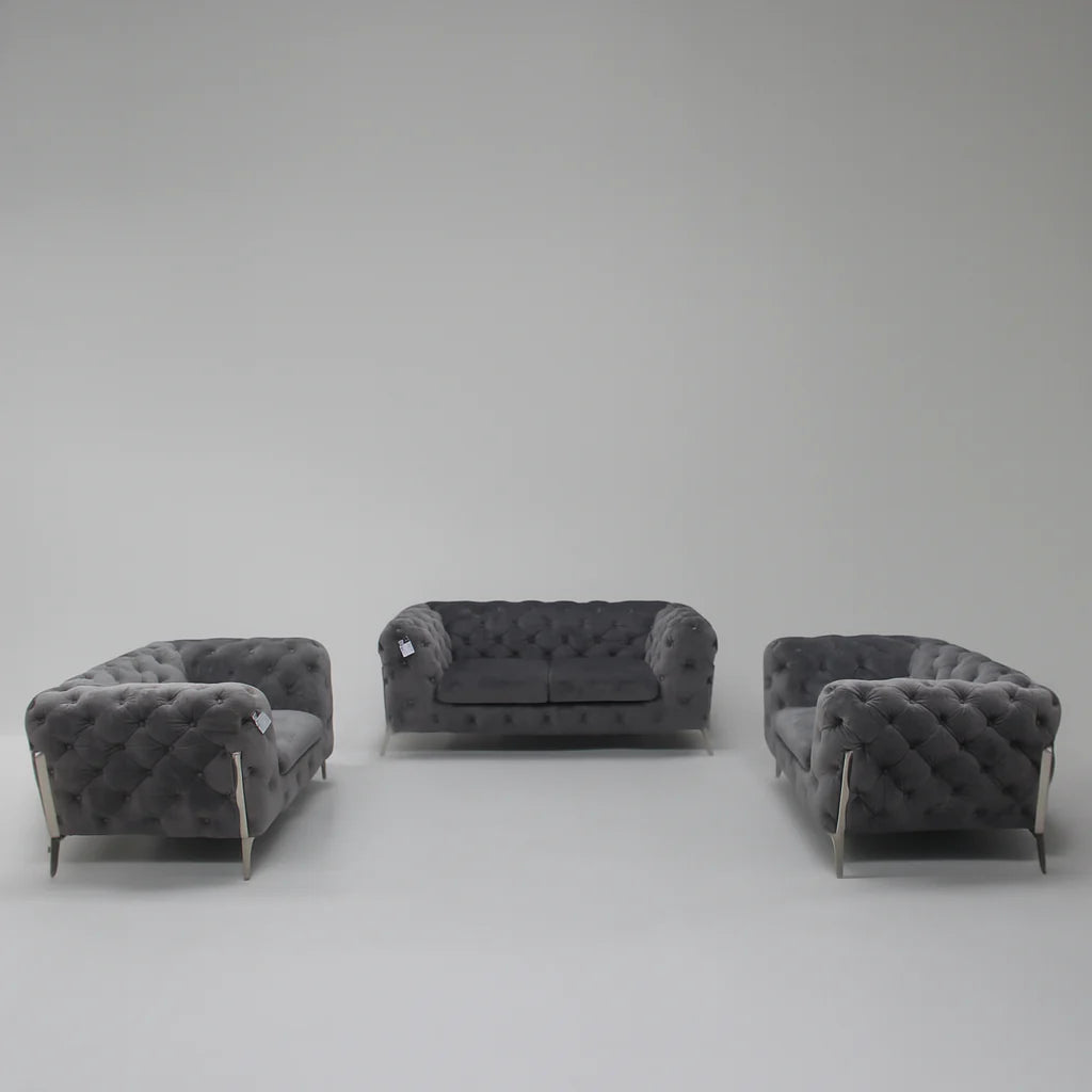 Modern Chesterfield Sofa Set (3-Piece)