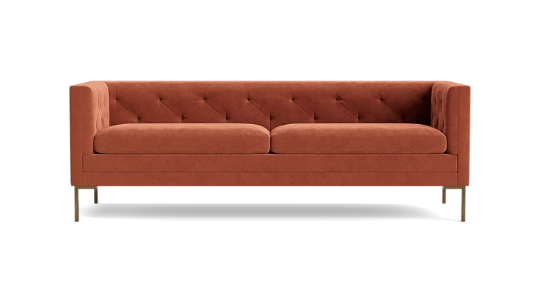 Modern Tuxedo Tufted Sofa - Two seater