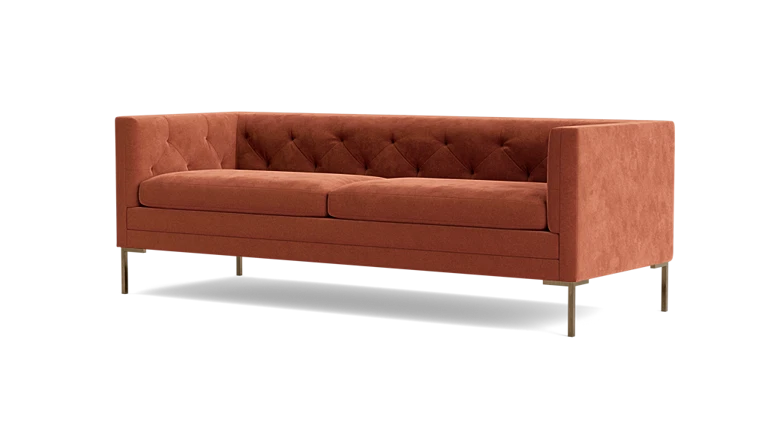 Modern Tuxedo Tufted Sofa - Two seater